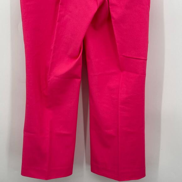 Isaac Mizrahi Live Reg 24/7 Stretch Baby Bootcut Cropped Pant 2P Iconic Pink - Picture 6 of 9